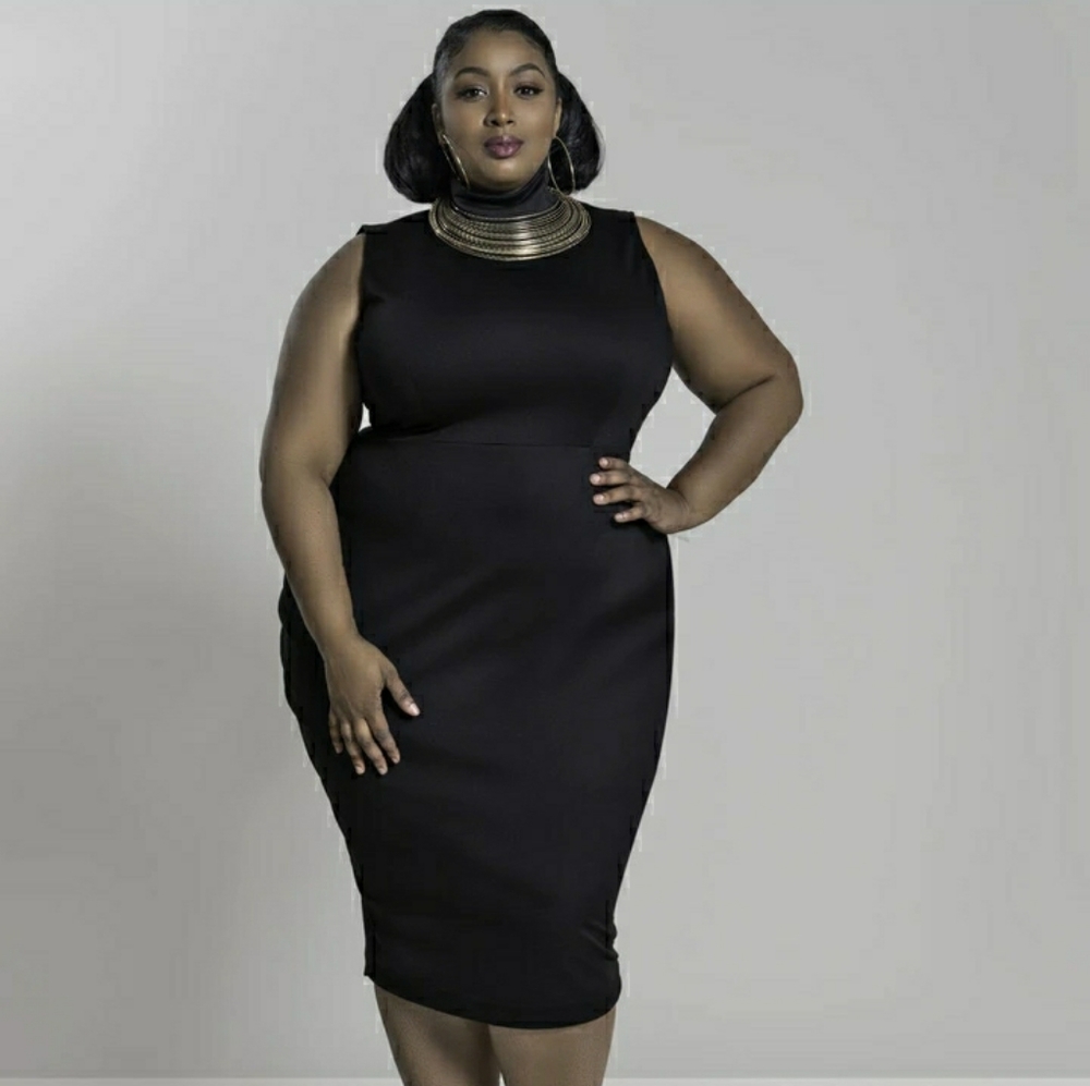 Jibri Sleeveless Mockneck Pencil Dress